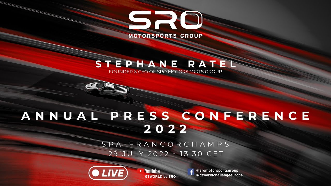 SRO State of the Sport Media Conference Live From Spa In Pit Lane